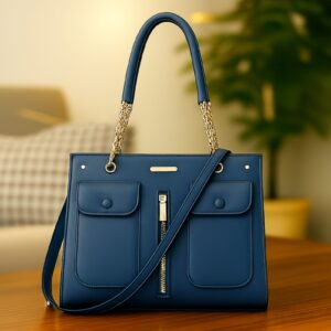 dual pocket premium hand bag (brown)