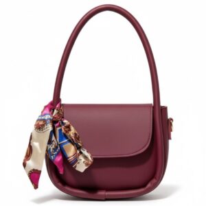 ribbon carossbody (maroon)